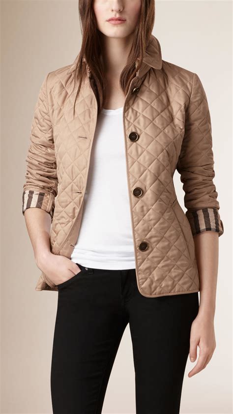 burberry diamond quilted jacket women's.